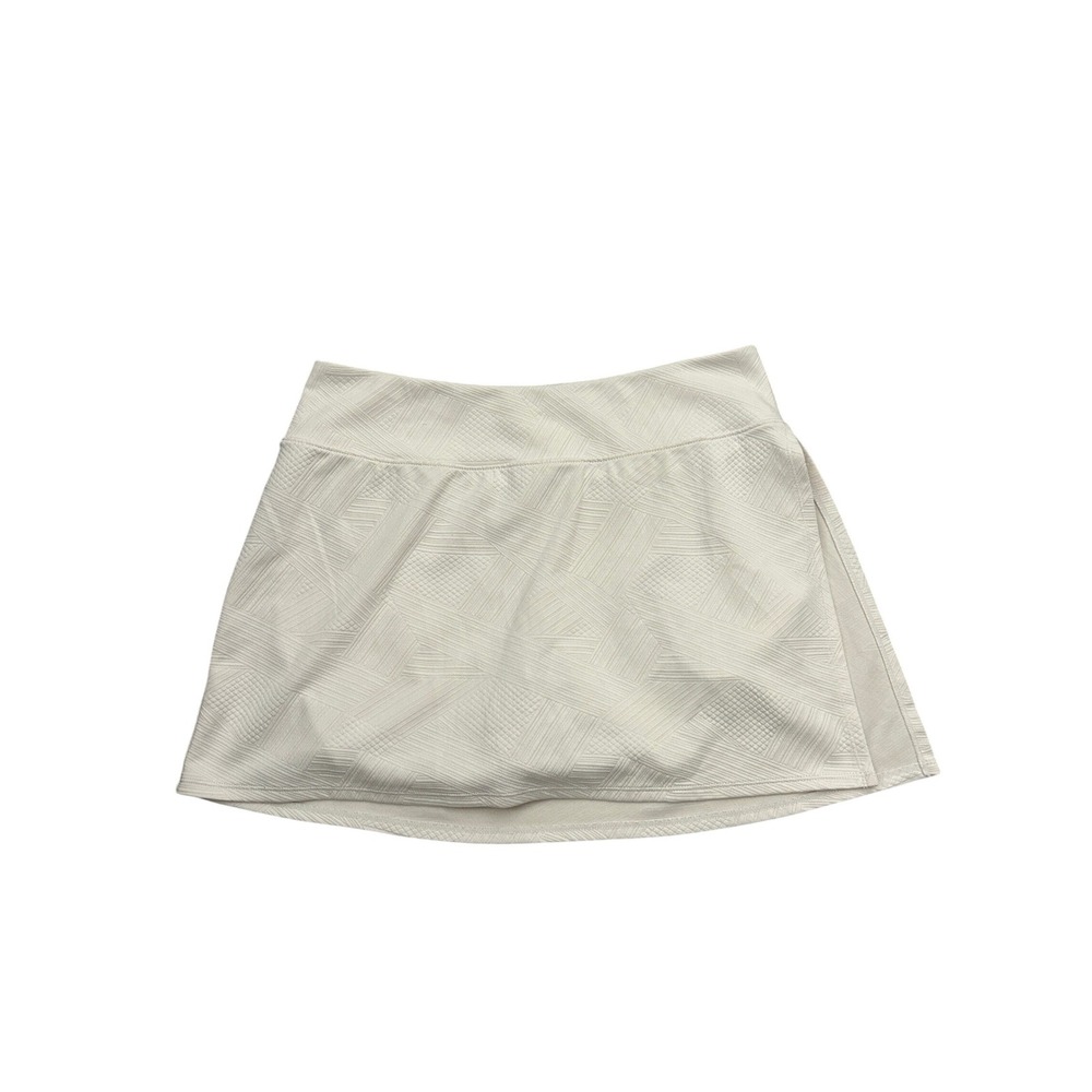 Dip‎ Athletic Skort Womens Large White Excellent Textured Geometric Tennis Skirt